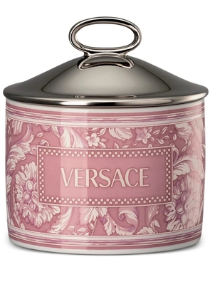 Versace Barocco logo-print candle - Pink