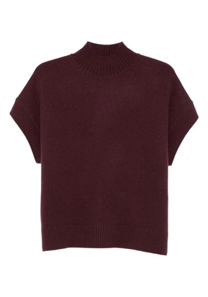 JOSEPH high-neck knitted top - Purple