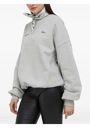 PREACH embroidered crew-neck sweatshirt - Grey