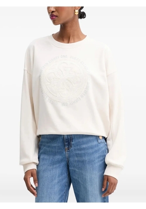 GUESS USA embossed-graphic sweatshirt - Neutrals