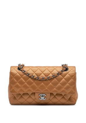 CHANEL Pre-Owned 2010-2011 Medium Classic Metallic Caviar Double Flap shoulder bag - Brown