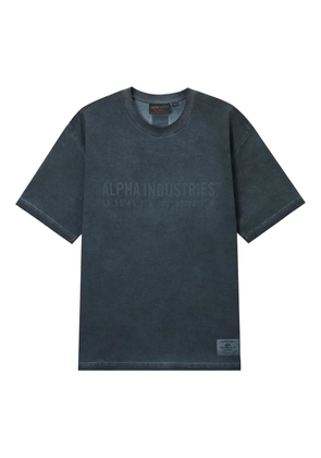 Alpha Industries logo-print crew-neck T-shirt - Blue