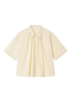 TOMBOY pleated short-sleeve shirt - Neutrals