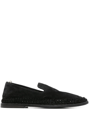Officine Creative Miles 002 suede loafers - Black