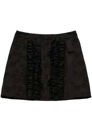 MSGM ruffled mini skirt - Black