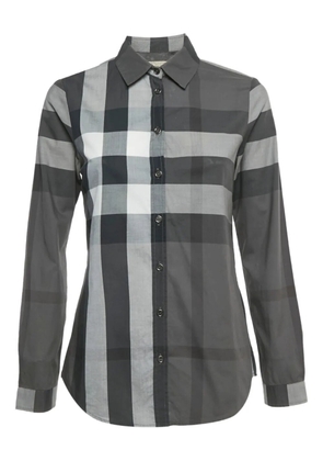 Burberry Pre-Owned checked-patter shirt - Grey