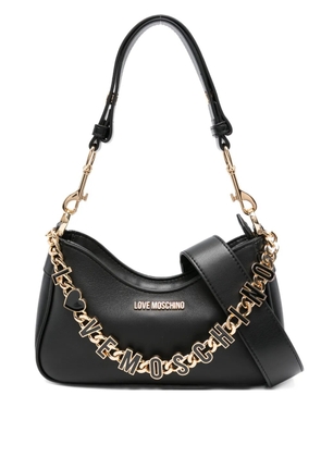 Love Moschino logo-lettering tote bag - Black