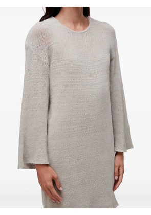 Osklen bell-sleeve knit dress - Grey