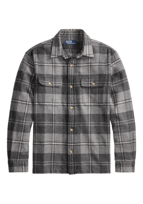 Polo Ralph Lauren plaid buttoned wool work shirt - Grey