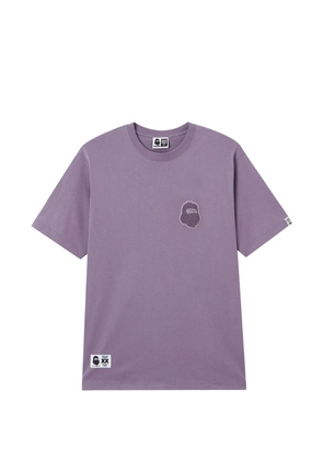 FINGERCROXX logo-patch T-shirt - Purple