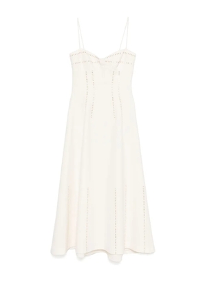 Elie Saab stud-embellished dress - OFF WHITE