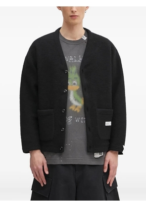 Neighborhood patch-pocket cardigan - Black