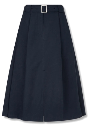 TOMBOY city belted two-tuck skirt - Blue