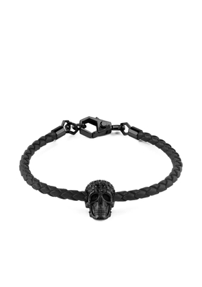 Philipp Plein leather bracelet - Black