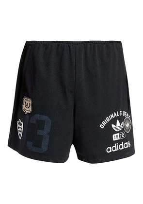 adidas trefoil-logo shorts - Black