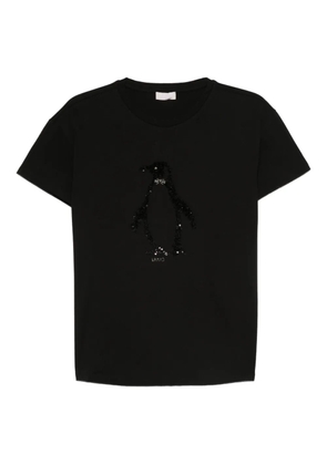 LIU JO sequin penguin T-shirt - Black
