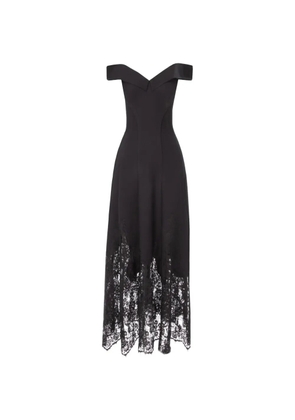 Gemy Maalouf folded off-shoulder midi dress - Black