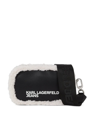 Karl Lagerfeld Jeans shearling camera cross body bag - Blue