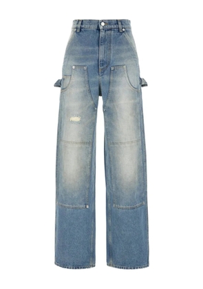 Moschino mid-rise wide-leg jeans - Blue