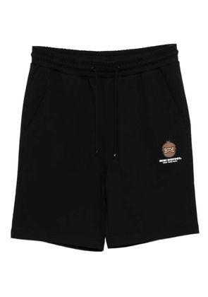 FINGERCROXX logo-print shorts - Black