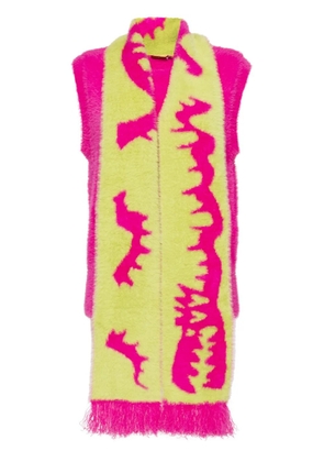 Charles Jeffrey Loverboy fluffy scarf vest - Pink