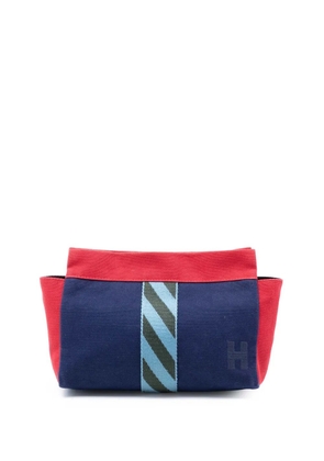 Hermès Pre-Owned 2020-2020 Canvas Jimetou Jumping Case clutch bag - Blue