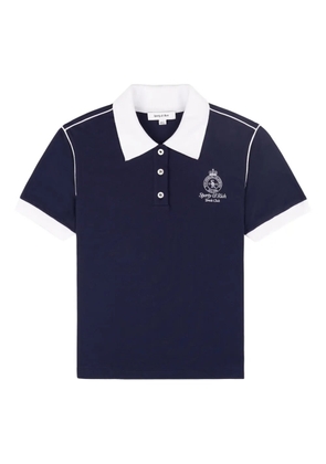 Sporty & Rich contrast-trim polo shirt - Blue
