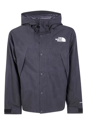 The North Face logo-embroidered hooded jacket - Black