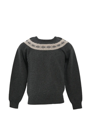 Jil Sander Pre-Owned patterned crew-neck sweater - Grey