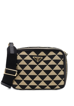 Prada Pre-Owned Symbole Zip Around Shoulder Bag Jacquard crossbody bag - Multicolour