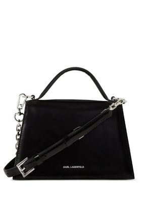 Karl Lagerfeld small signature-studs cross body bag - Black