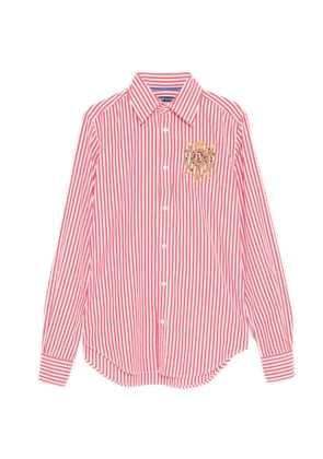 Ralph Lauren Collection logo-embroidered striped shirt