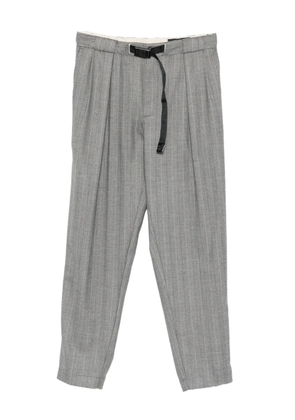 White Sand striped belted trousers - Grey