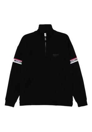 Moschino logo-embossed sweatshirt - Black