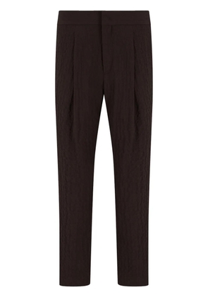 Giorgio Armani tapered trousers - Brown