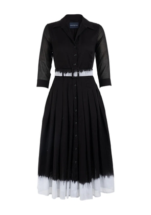 Samantha Sung Audrey button-up pleated dress - Black
