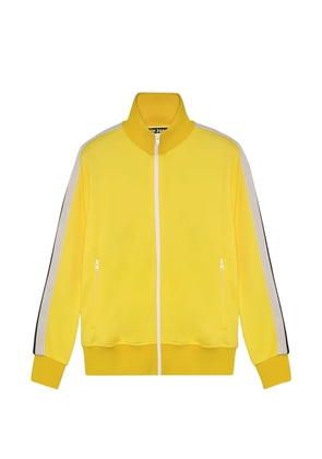 Palm Angels stripe-detail zip-up track jacket - Yellow
