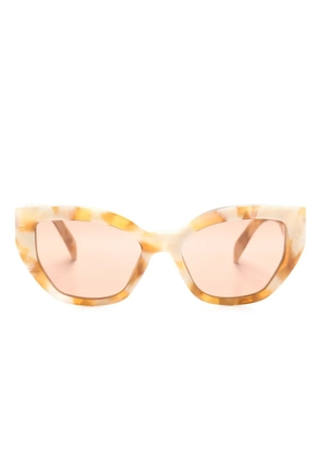 Prada Eyewear butterfly-frame tinted sunglasses - Neutrals