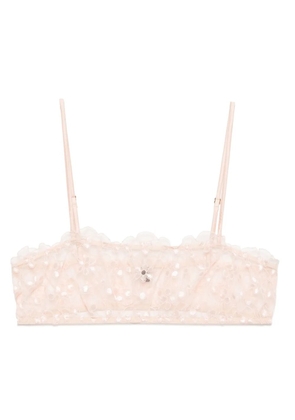 Kiki de Montparnasse rosette bandeau soft bra - Pink
