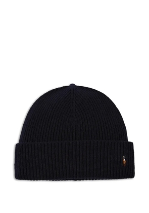 Polo Ralph Lauren signature-cuff beanie hat - Blue