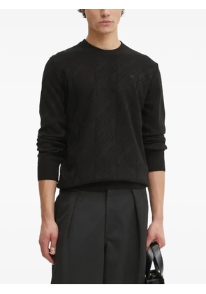 G-Star RAW geometric-pattern crew-neck jumper - Black