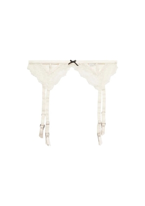 Fleur Du Mal Bianca garter belt - White