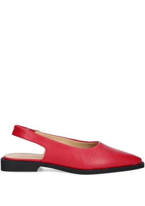 Copenhagen slingback pointed-toe ballet flats - Red