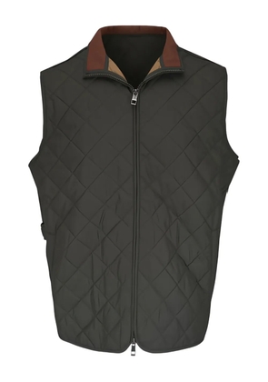 Peter Millar quilted collared gilet - Green