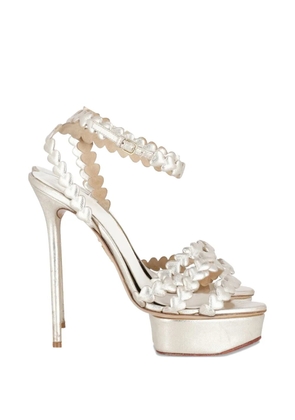 Charlotte Olympia Heart You platform sandals - Silver