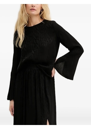Armani Exchange bell-sleeve blouse - Black