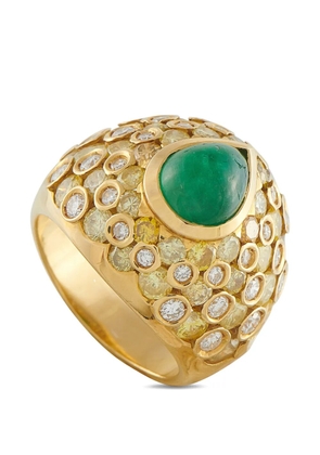 CHANTECLER diamond and emerald ring - Gold