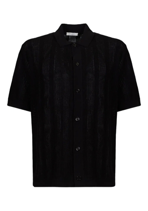 Paolo Pecora short-sleeves knitted shirt - Black