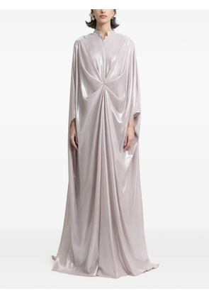 Gemy Maalouf draped loose-cut maxi kaftan - Neutrals