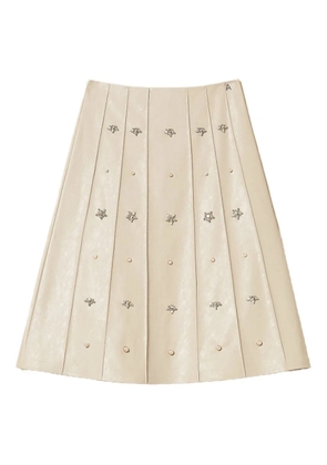 TWINSET crystal-embellished midi skirt - Neutrals